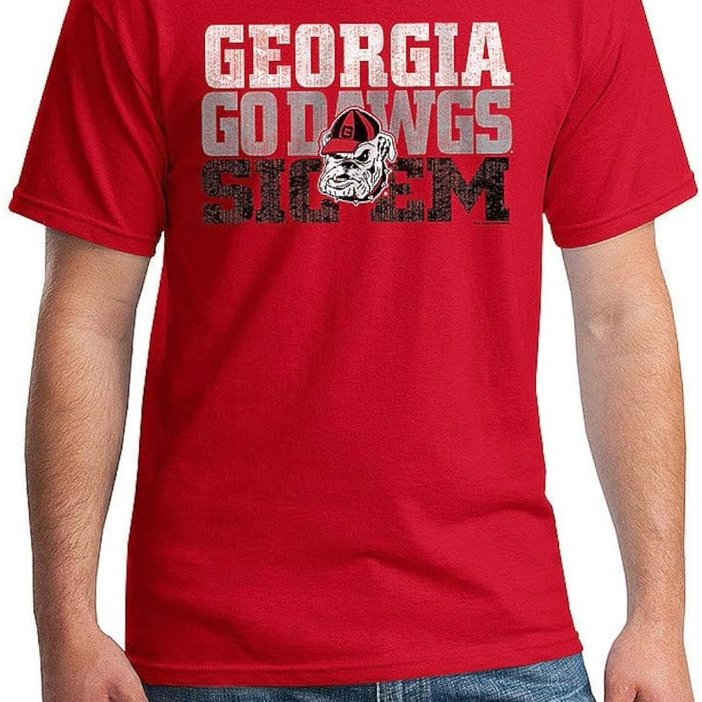 Georgia Bulldogs Red T-Shirt NEW WITH TAGS
